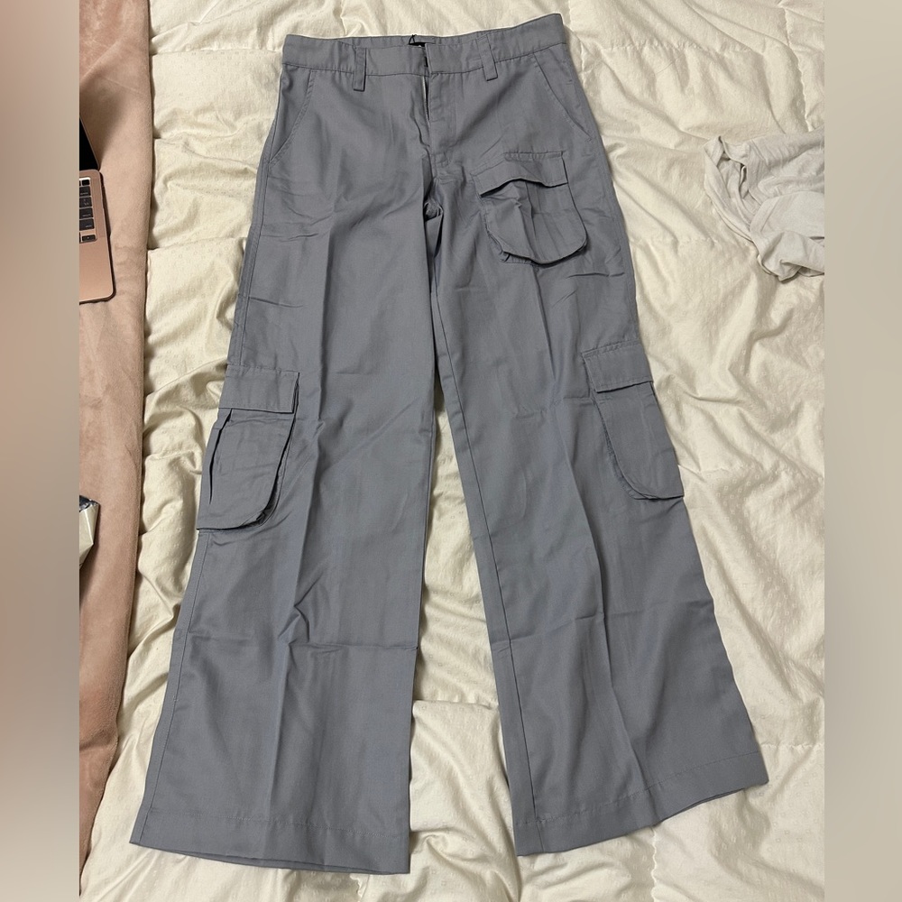 Princess Polly Grey/Purple Trousers (Motel brand)
